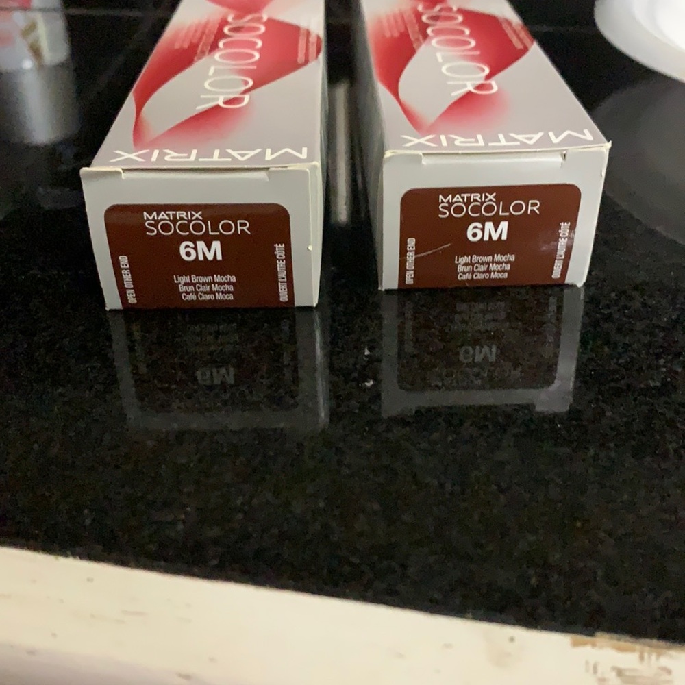 2 socolor 6M light mocha brown permanent 3 oz each